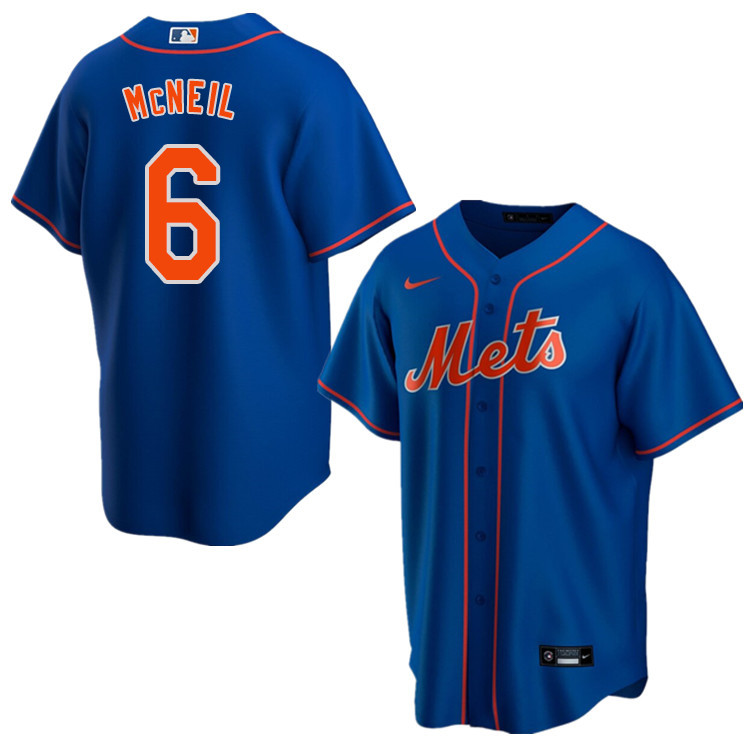 Nike Men #6 Jeff McNeil New York Mets Baseball Jerseys Sale-Blue